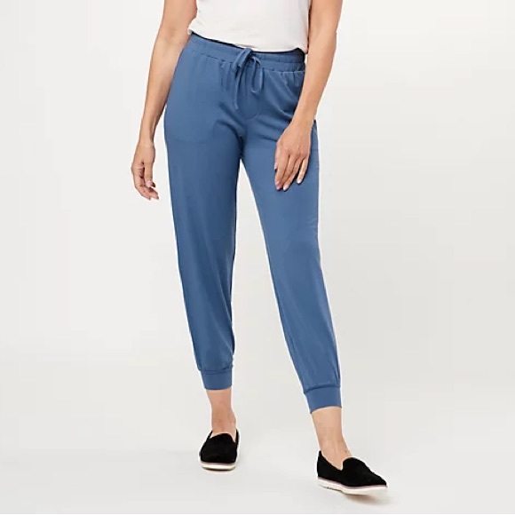 AnyBody Pants - AnyBody Tall Cozy Knit Luxe Jogger Pant - Medium Indigo (Sz Tall M) a398625